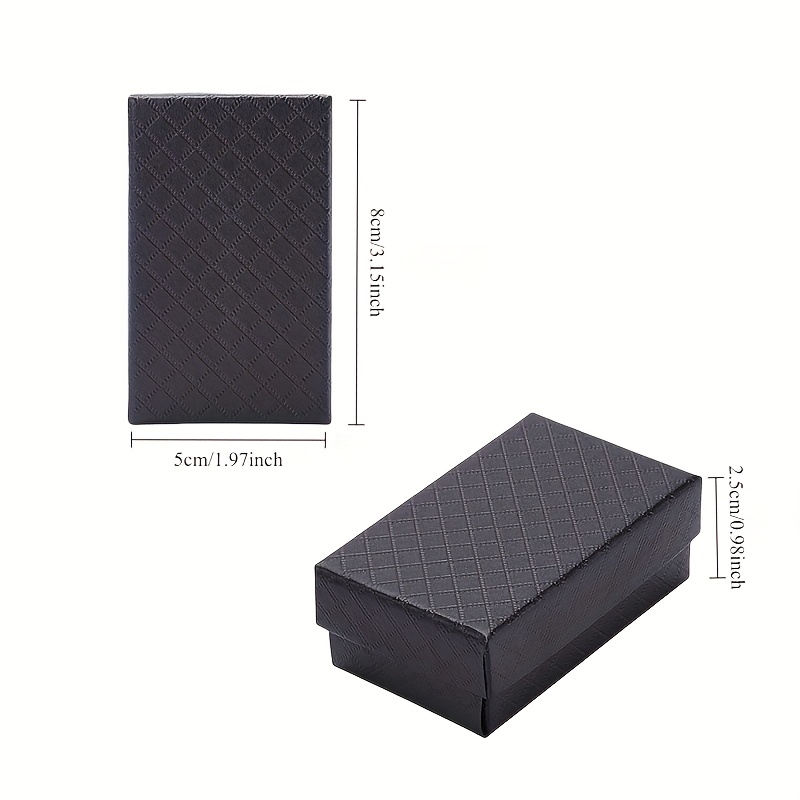 Diamond Patterned Cardboard Jewelry Gift Box